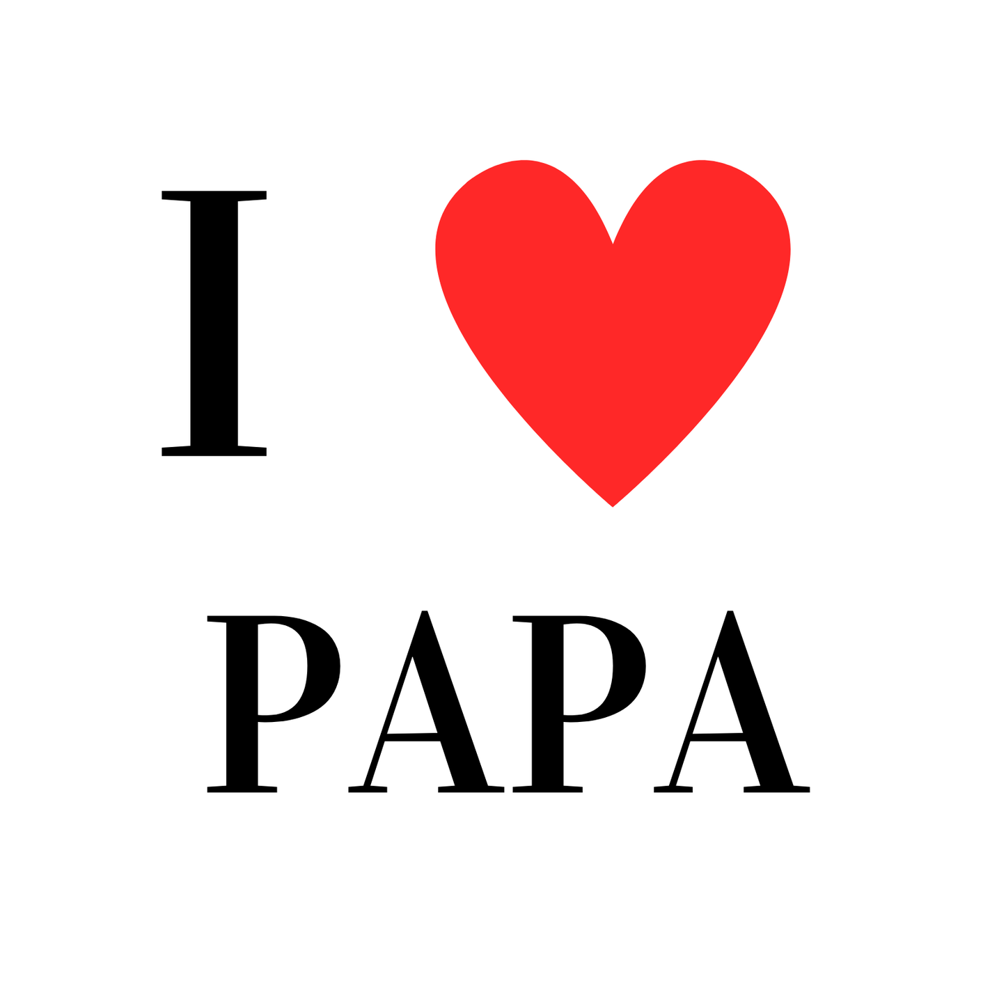 Fotomagneet I love papa
