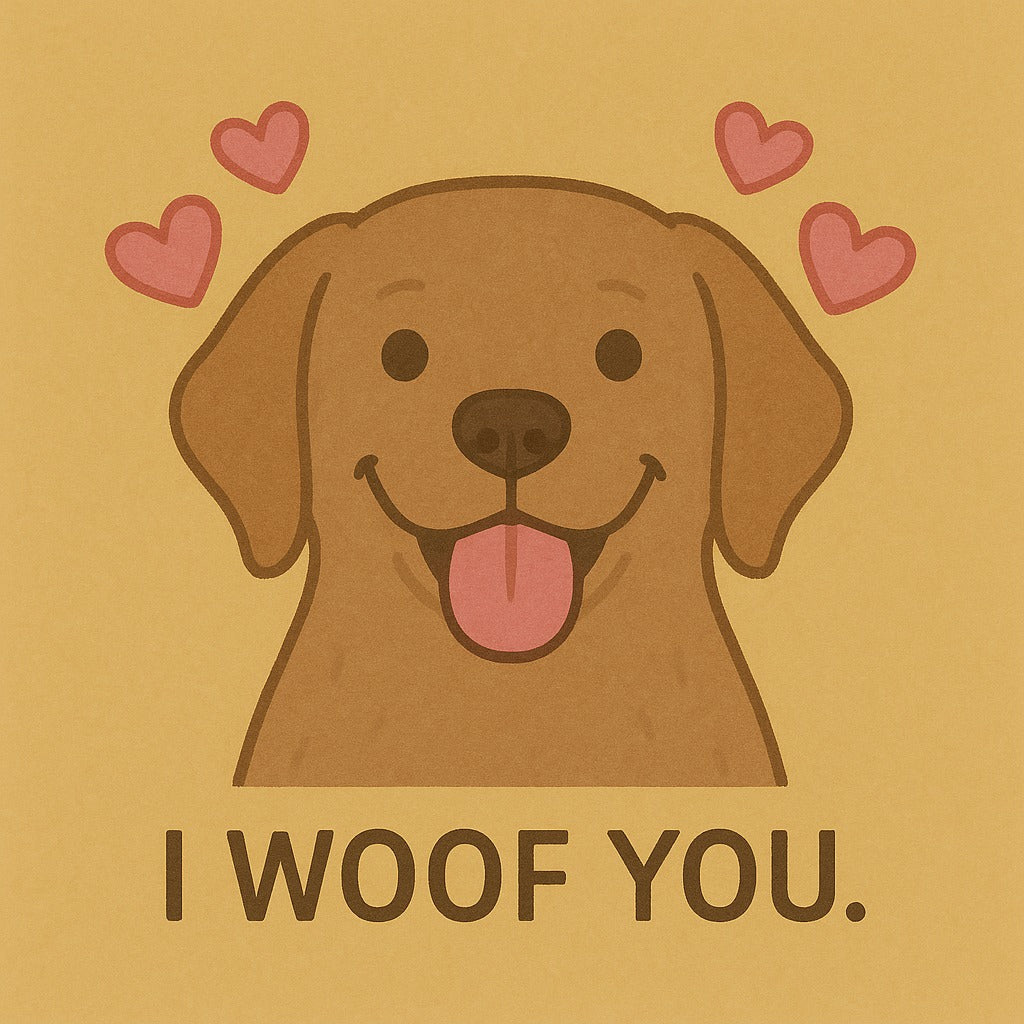 Fotomagneet I woof you