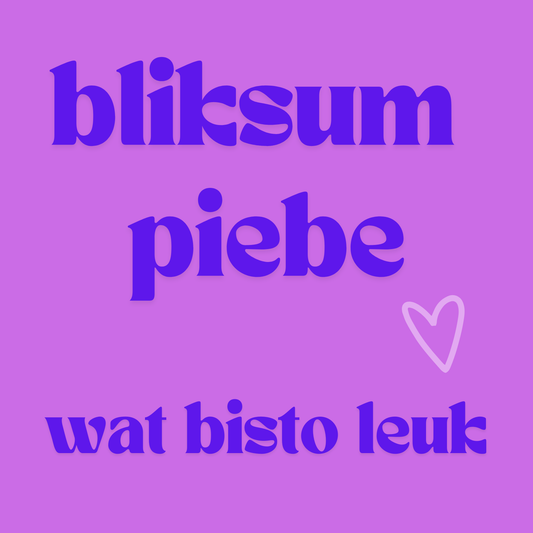 Fotomagneet bliksum piebe wat bisto leuk