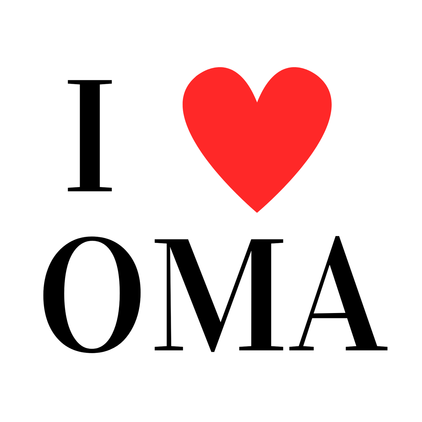 Fotomagneet I love oma