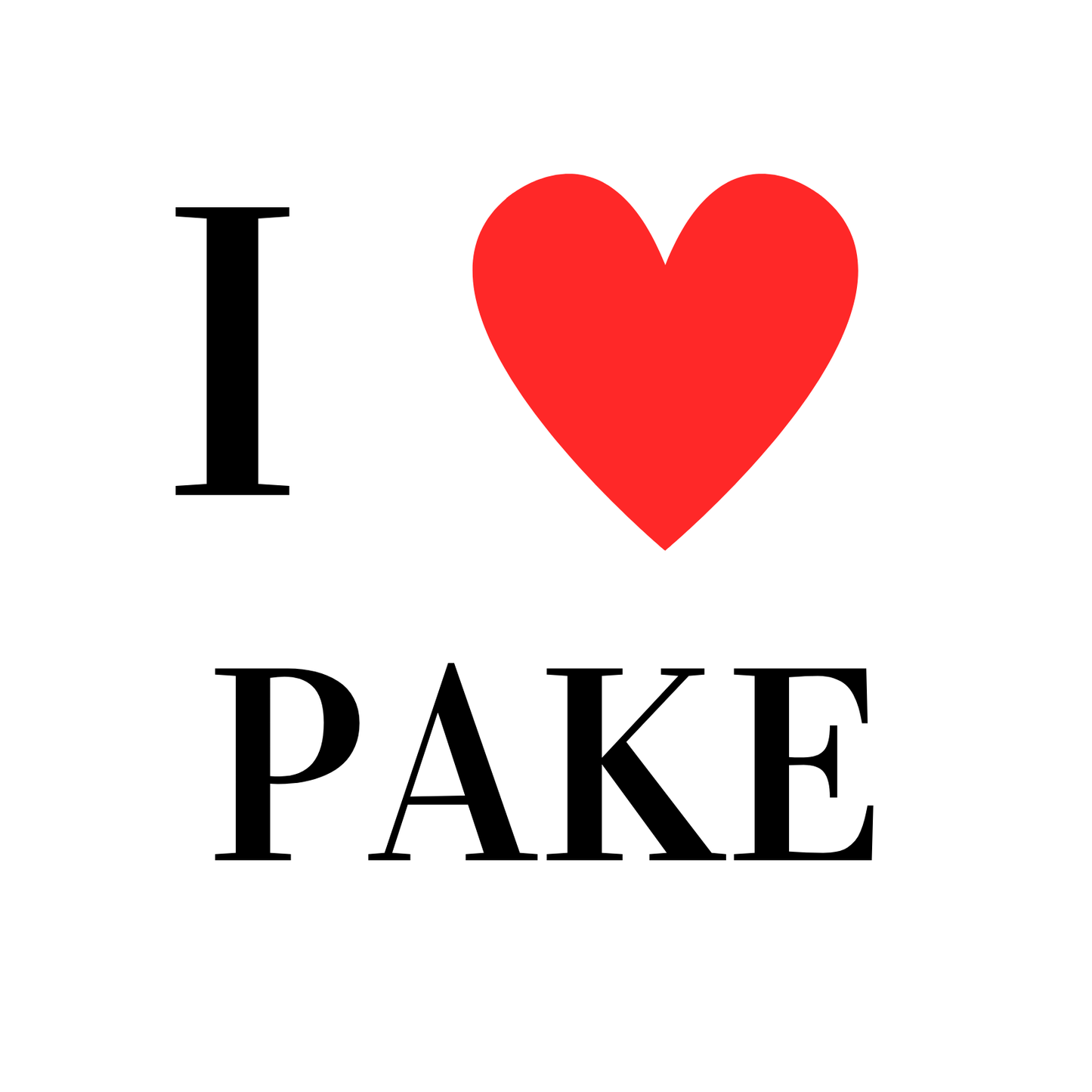 Fotomagneet I love pake