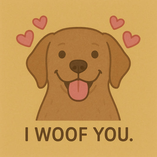 Fotomagneet I woof you