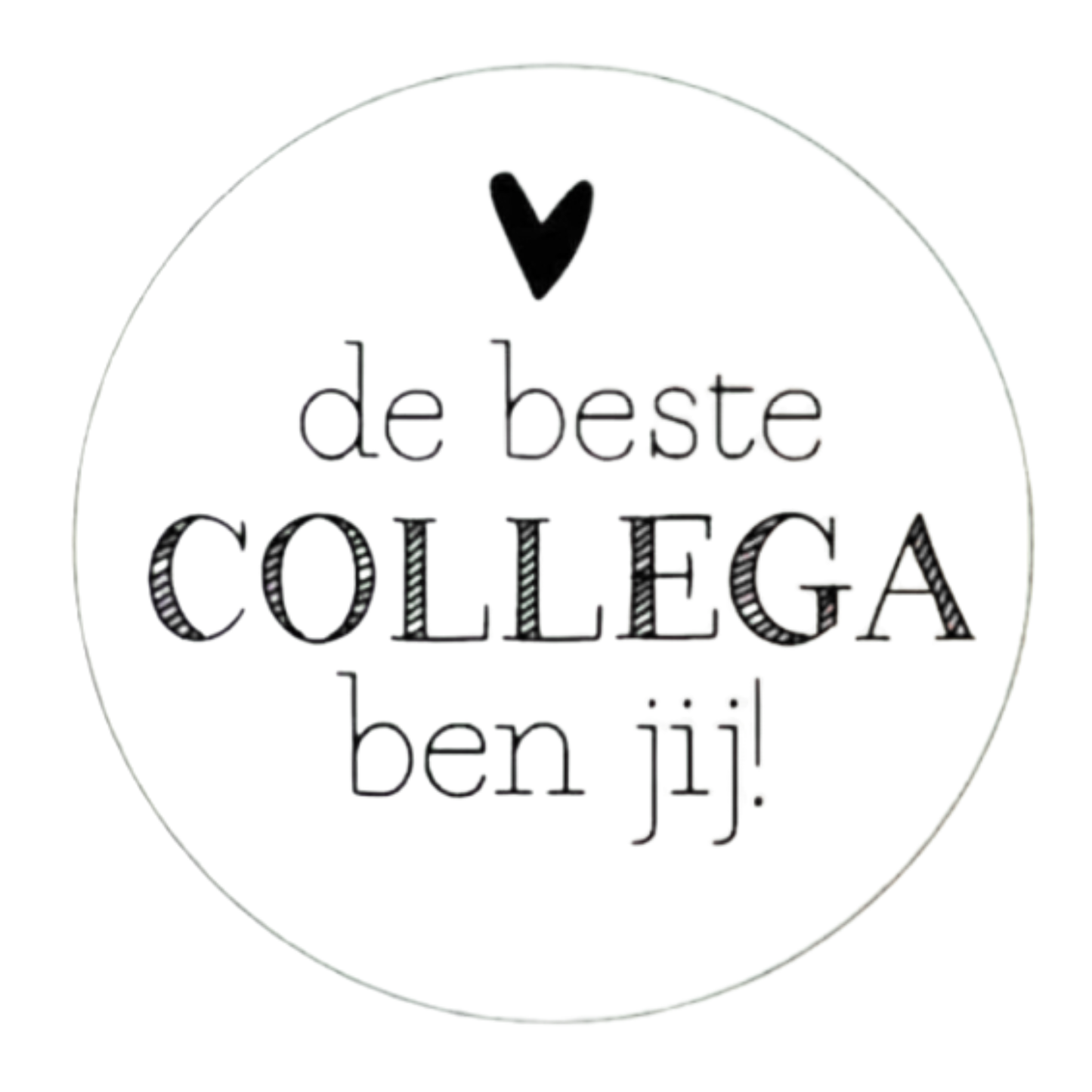 Fotomagneet de beste collega ben jij!