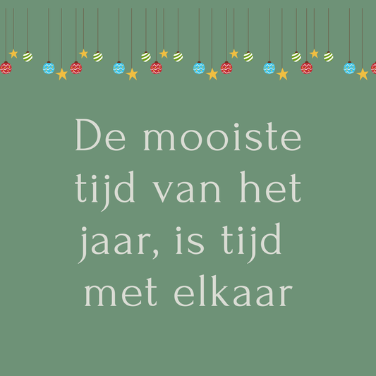 Fotomagneet de mooiste tijd van het jaar, is tijd met elkaar