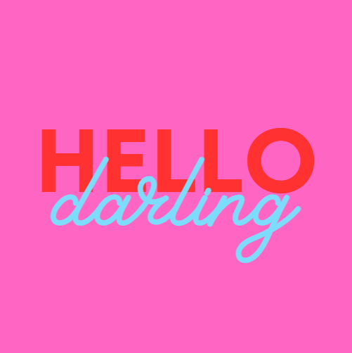 Fotomagneet hello darling