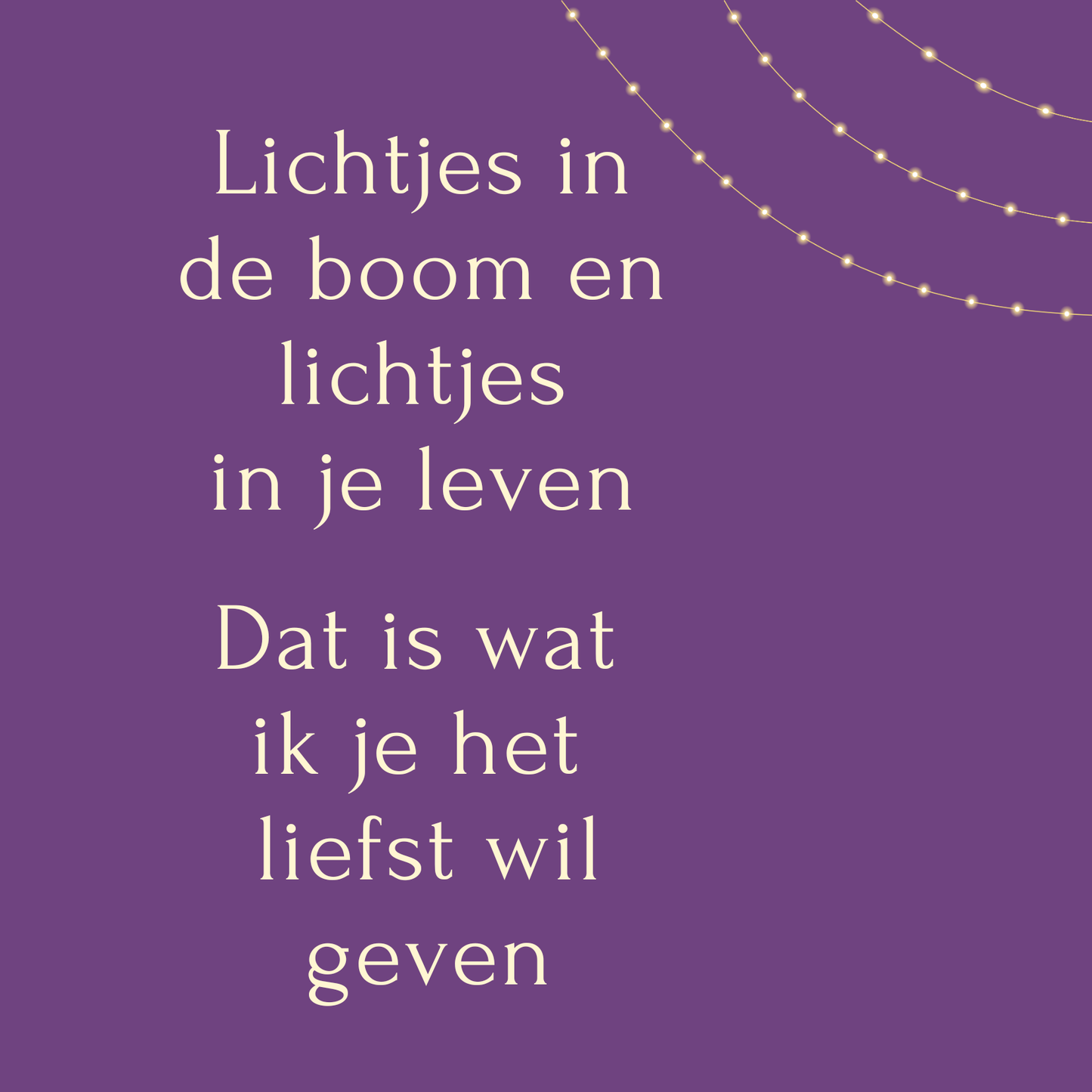 Fotomagneet lichtjes in de boom