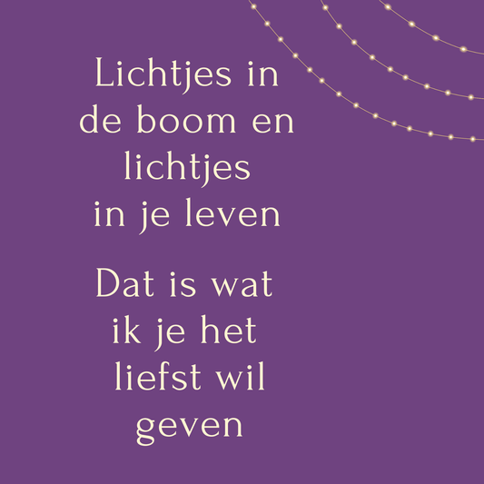 Fotomagneet lichtjes in de boom